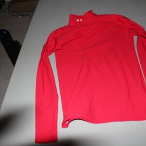 Red Under Armour  Athletic Top Size Medium